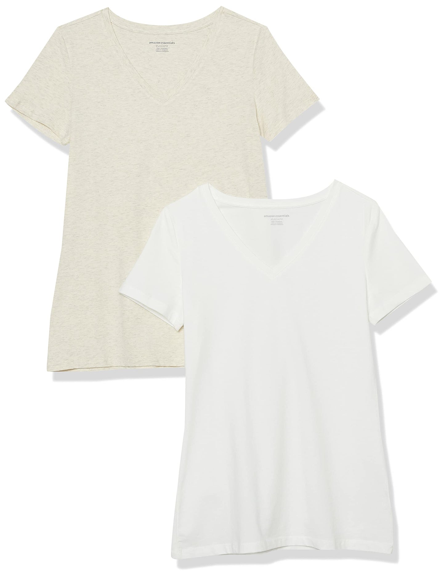Amazon Essentials Women's Regular-Fit Short-Sleeve Crewneck T-Shirt, Multipacks