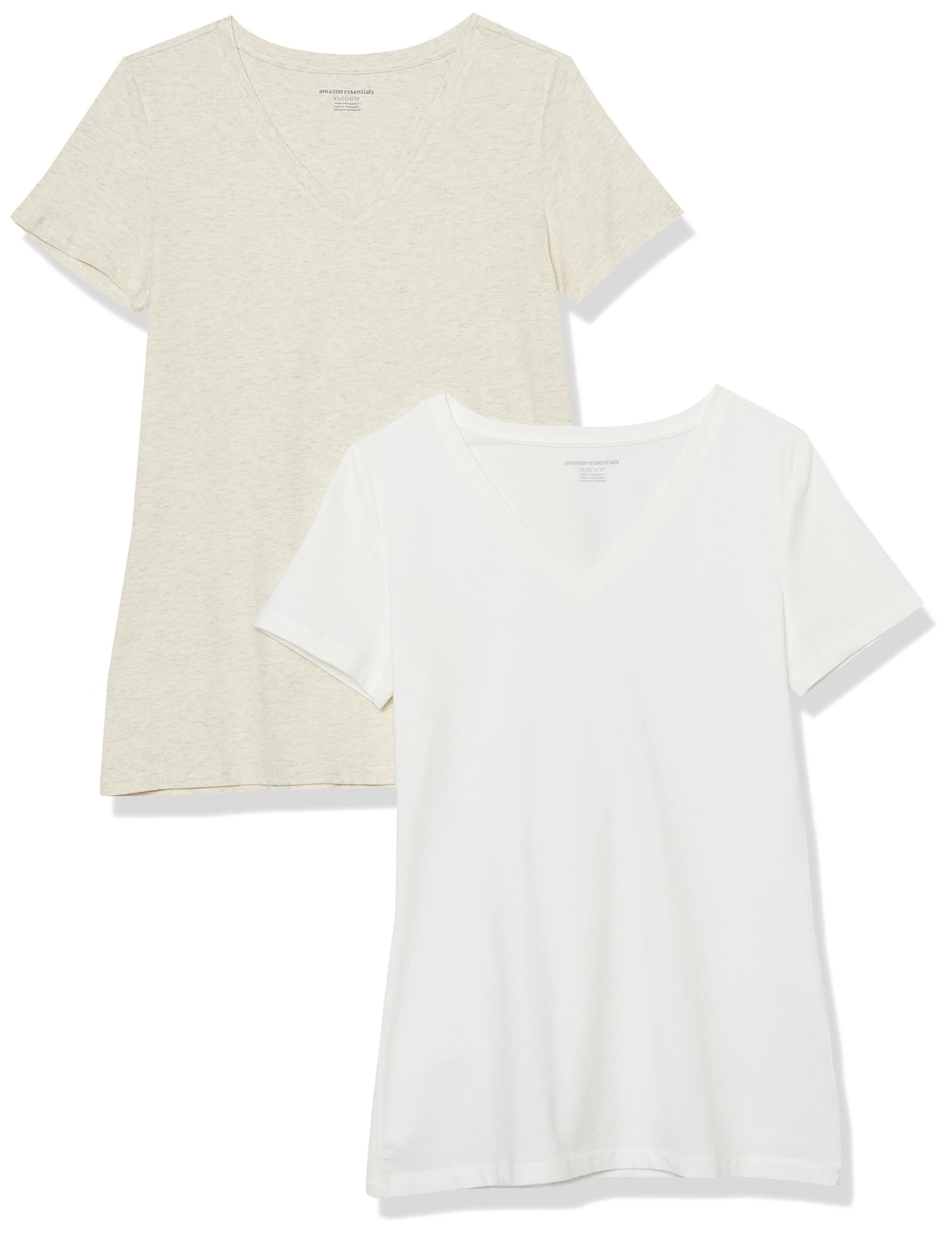 Amazon Essentials Women's Regular-Fit Short-Sleeve Crewneck T-Shirt, Multipacks