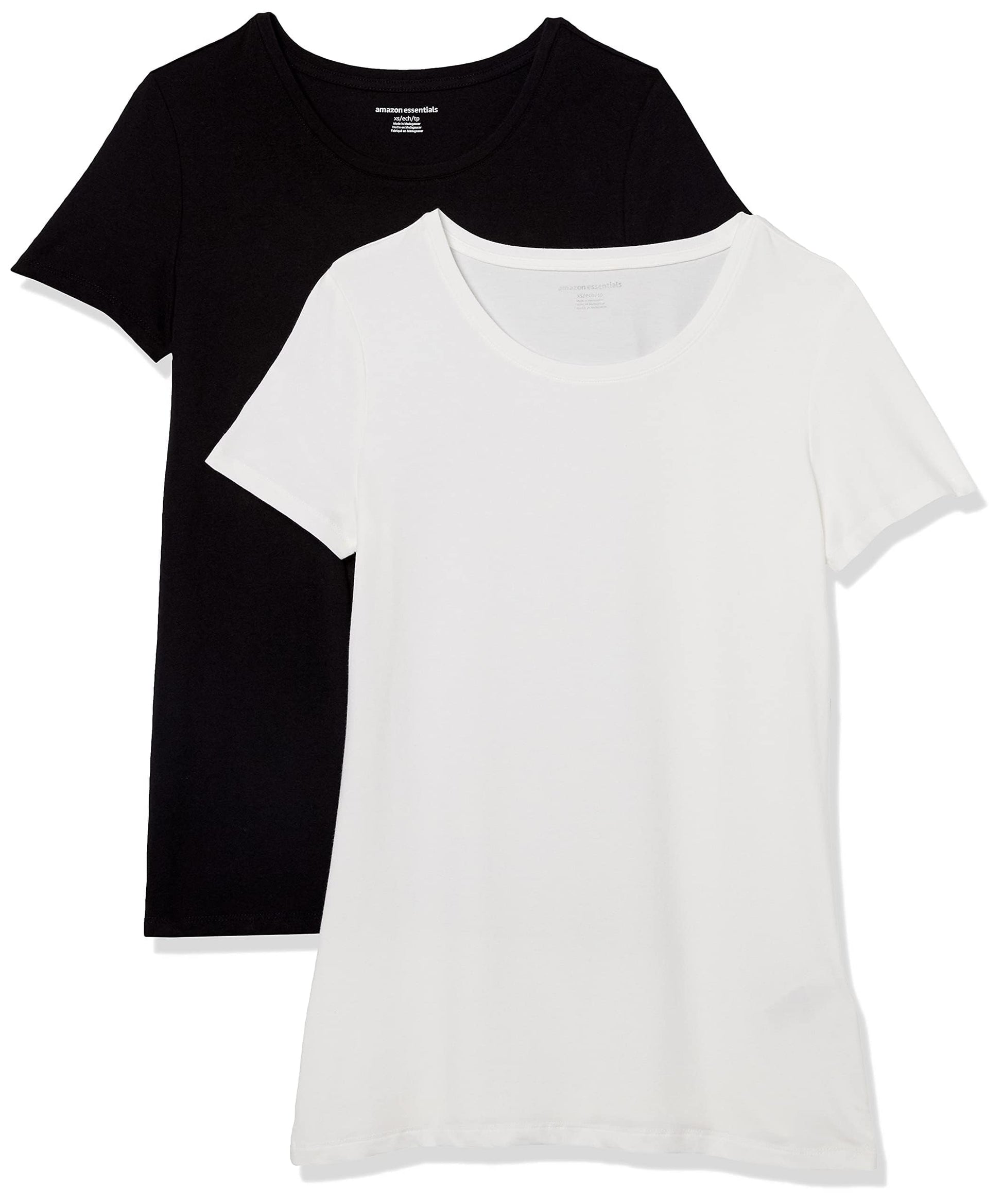 Amazon Essentials Women's Regular-Fit Short-Sleeve Crewneck T-Shirt, Multipacks
