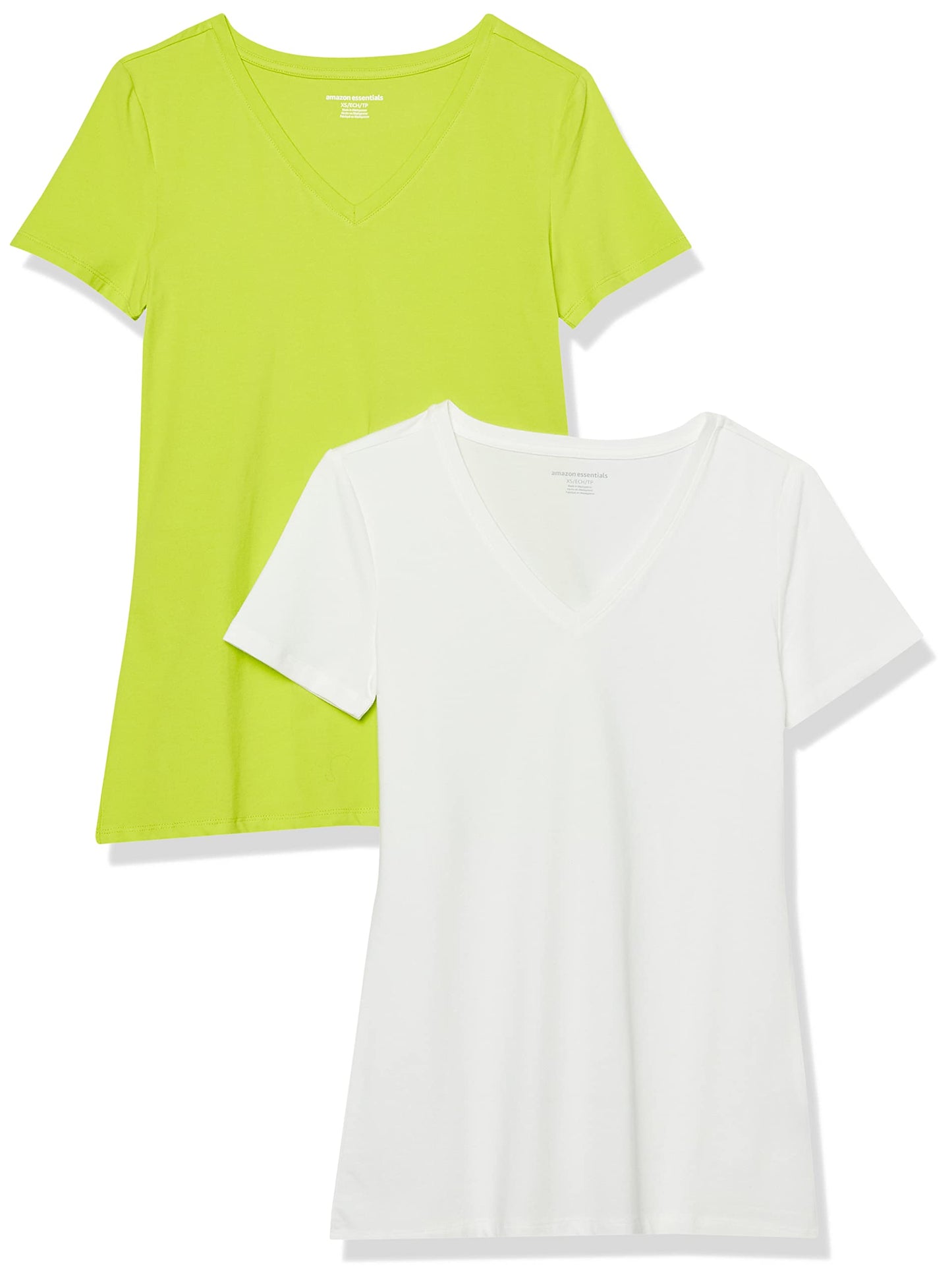 Amazon Essentials Women's Regular-Fit Short-Sleeve Crewneck T-Shirt, Multipacks