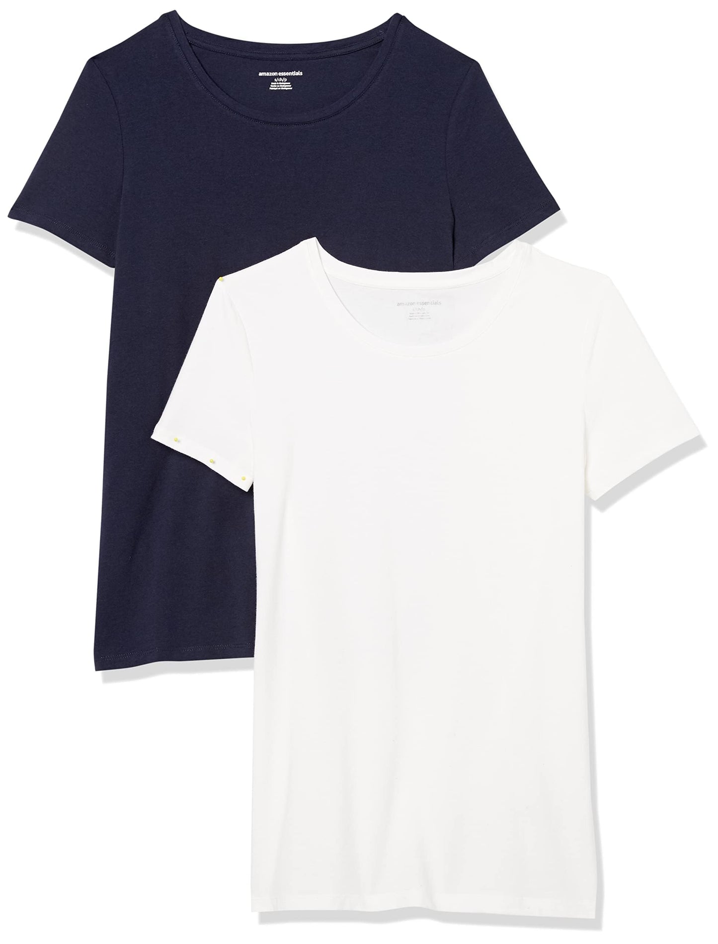 Amazon Essentials Women's Regular-Fit Short-Sleeve Crewneck T-Shirt, Multipacks