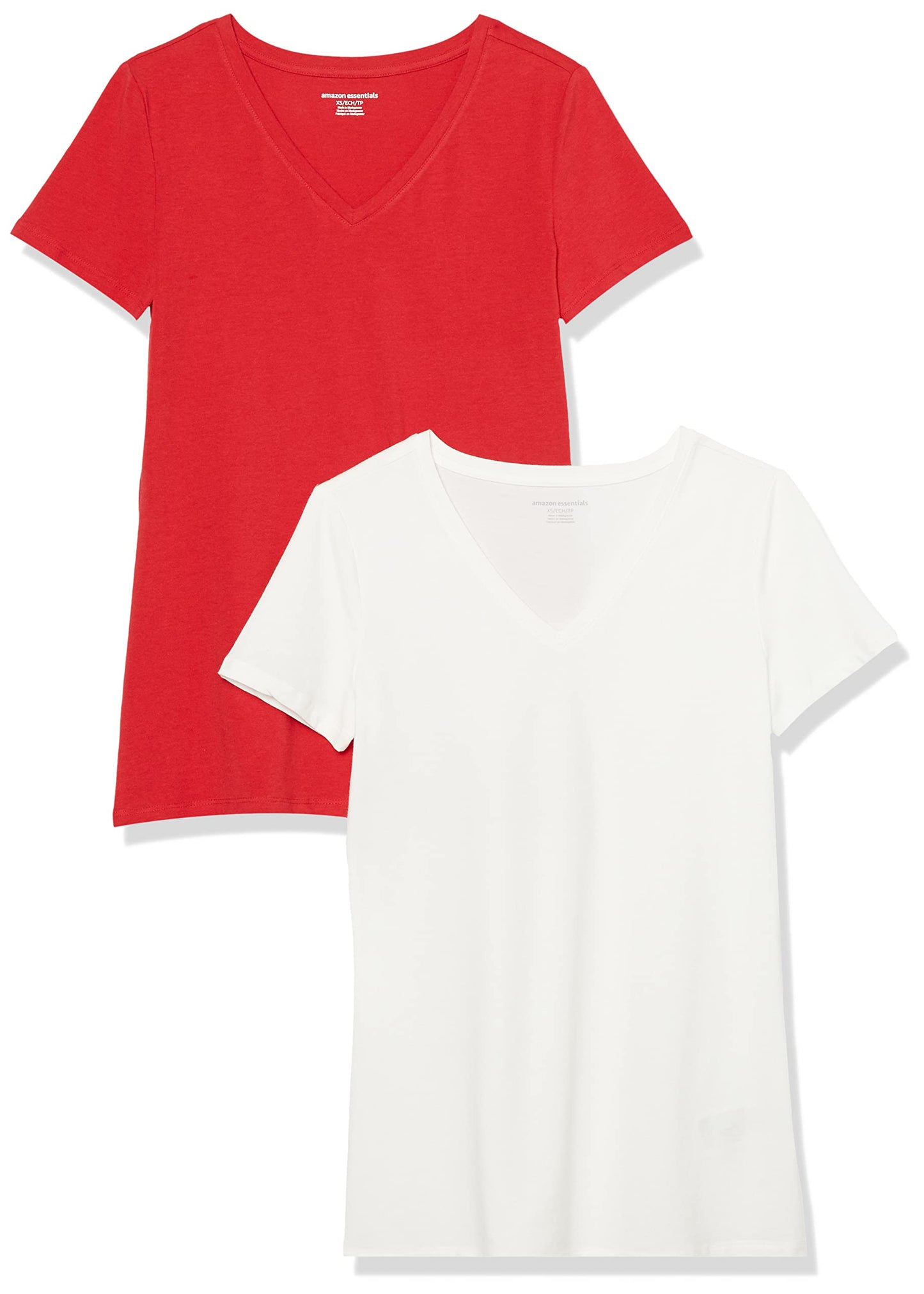 Amazon Essentials Women's Regular-Fit Short-Sleeve Crewneck T-Shirt, Multipacks