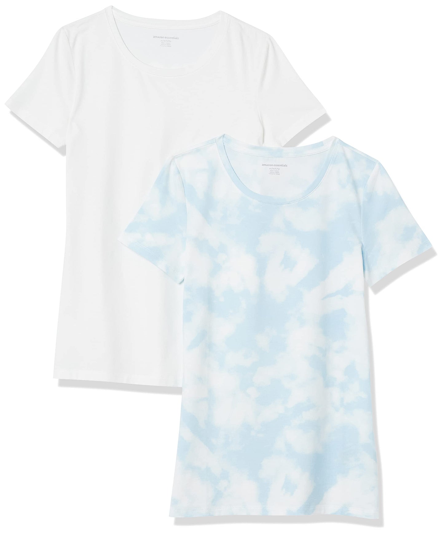 Amazon Essentials Women's Regular-Fit Short-Sleeve Crewneck T-Shirt, Multipacks