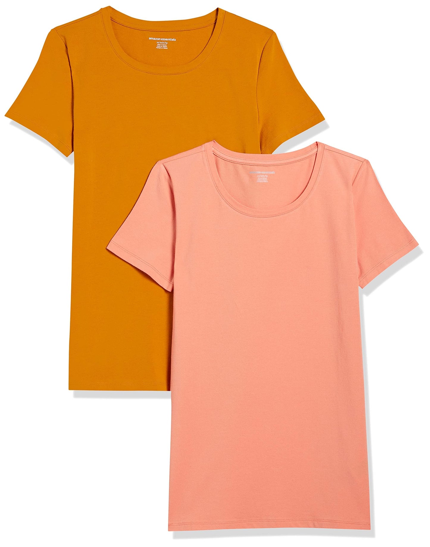 Amazon Essentials Women's Regular-Fit Short-Sleeve Crewneck T-Shirt, Multipacks