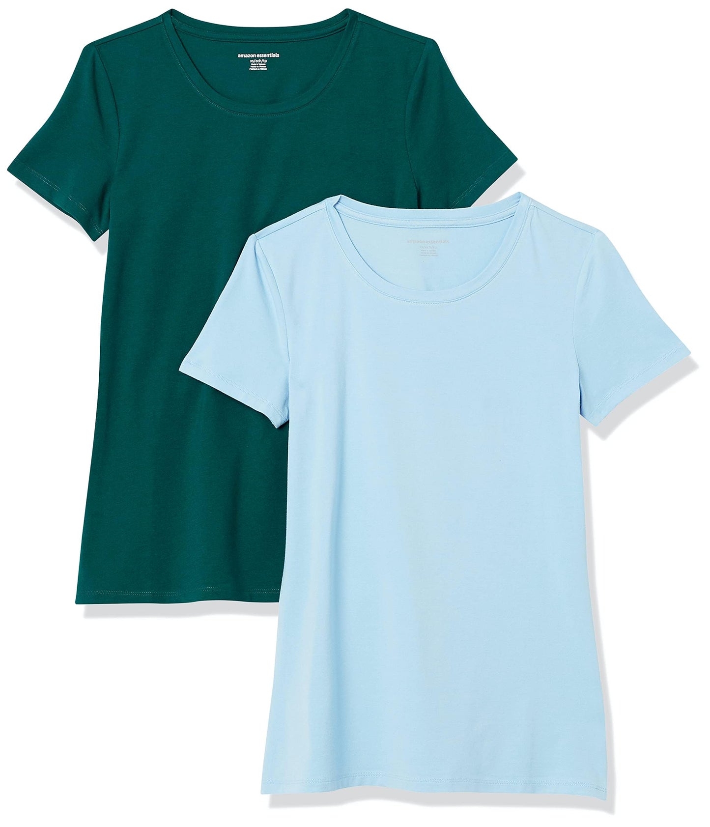 Amazon Essentials Women's Regular-Fit Short-Sleeve Crewneck T-Shirt, Multipacks