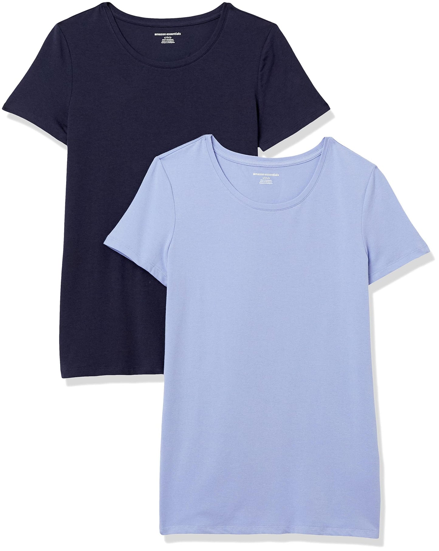 Amazon Essentials Women's Regular-Fit Short-Sleeve Crewneck T-Shirt, Multipacks
