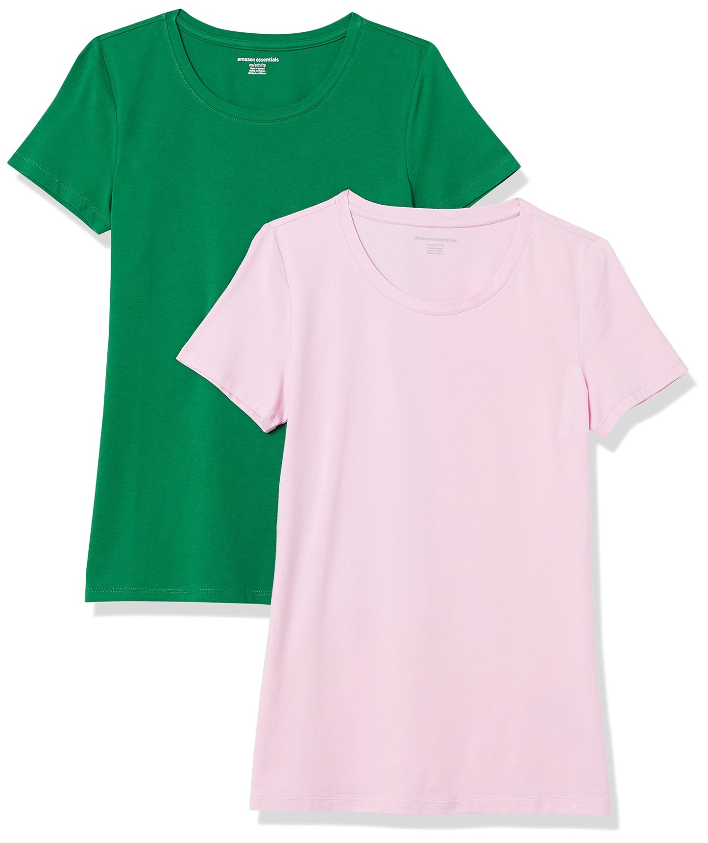Amazon Essentials Women's Regular-Fit Short-Sleeve Crewneck T-Shirt, Multipacks