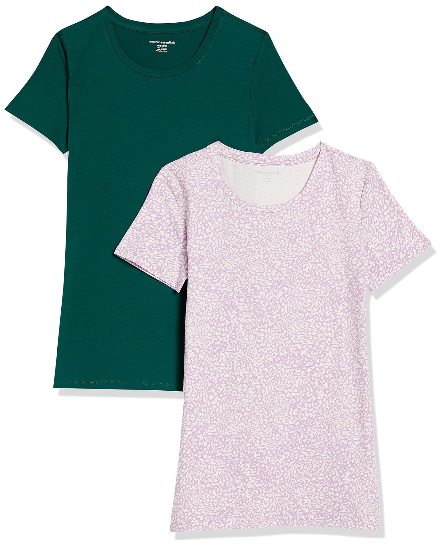 Amazon Essentials Women's Regular-Fit Short-Sleeve Crewneck T-Shirt, Multipacks
