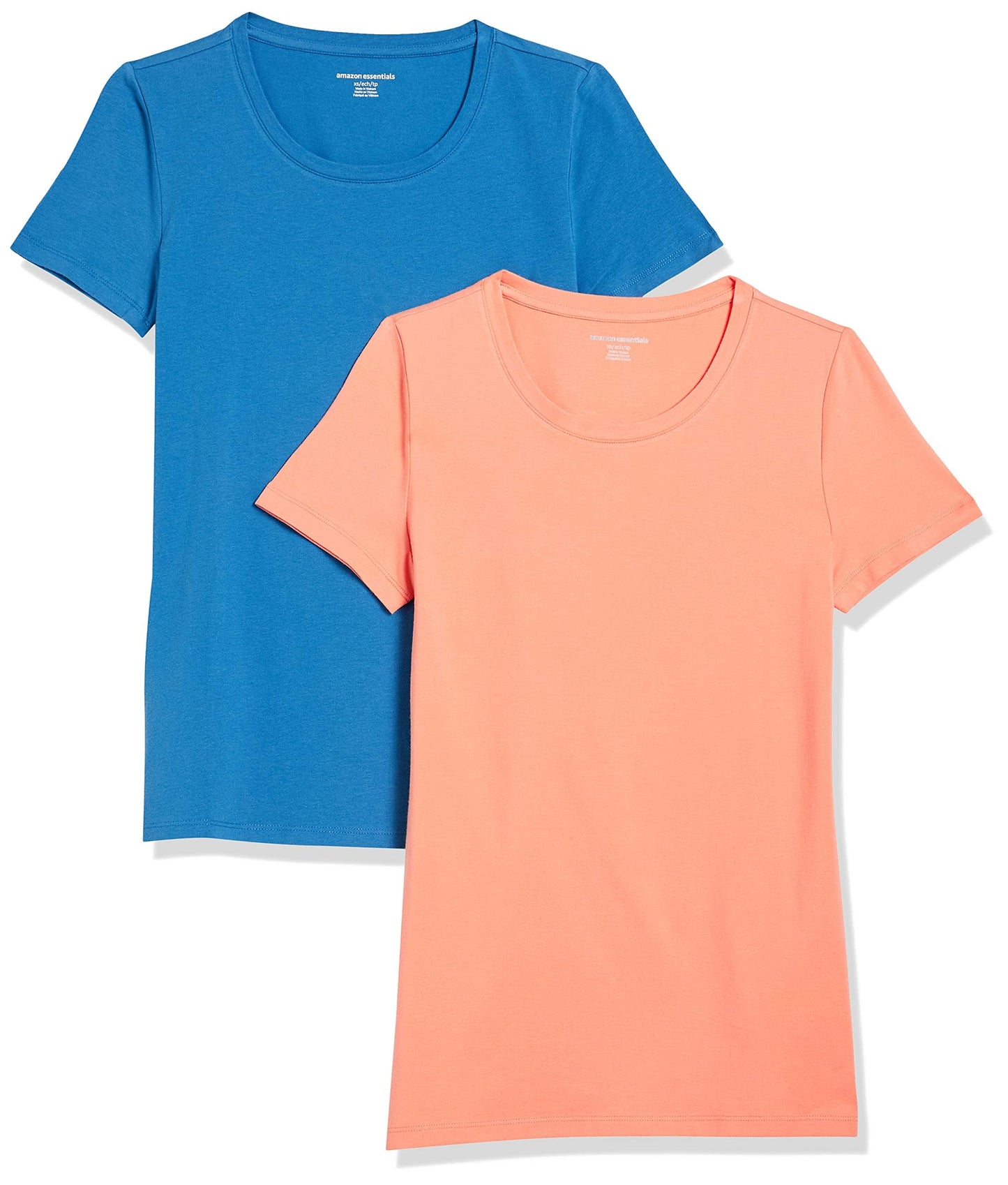 Amazon Essentials Women's Regular-Fit Short-Sleeve Crewneck T-Shirt, Multipacks
