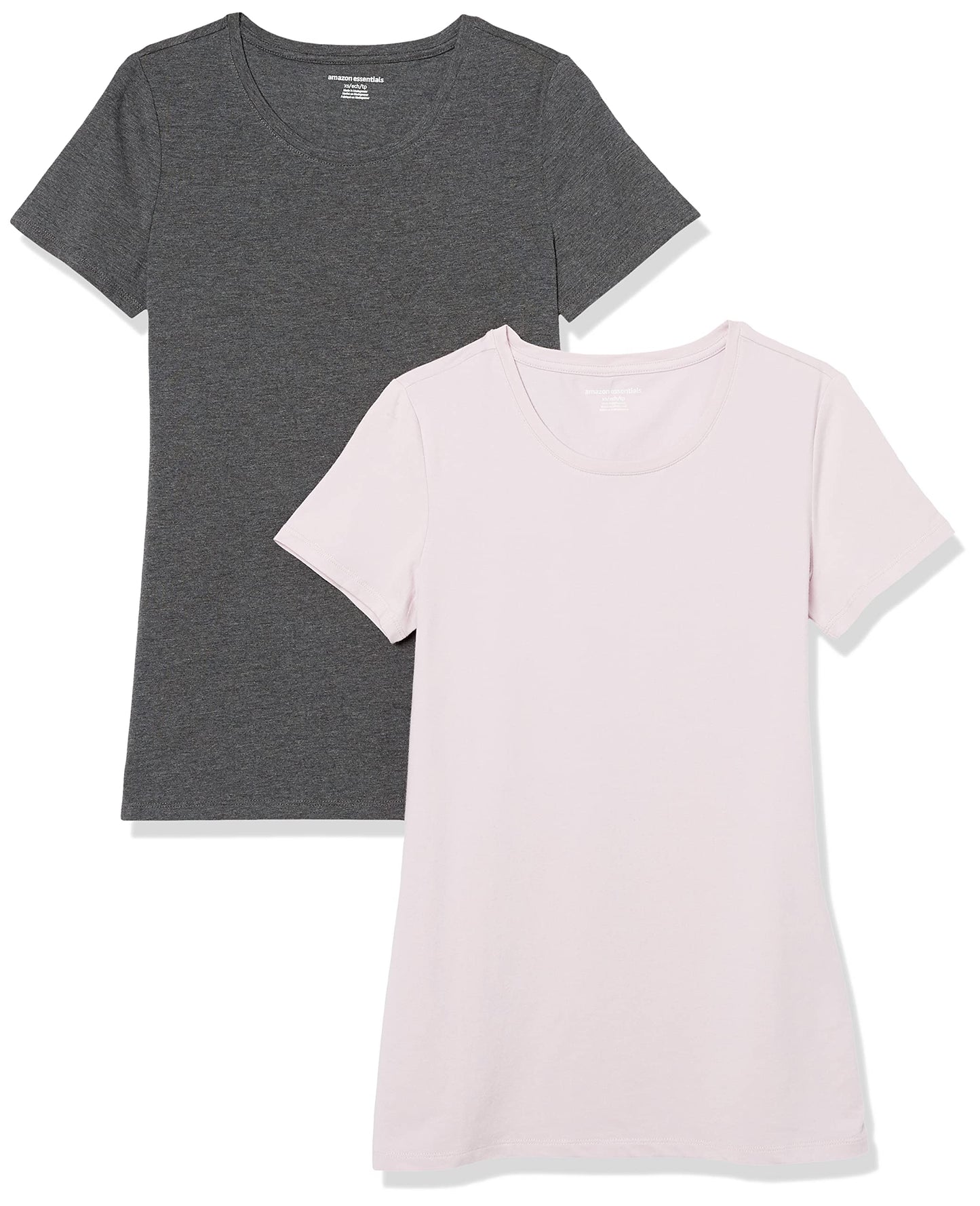 Amazon Essentials Women's Regular-Fit Short-Sleeve Crewneck T-Shirt, Multipacks
