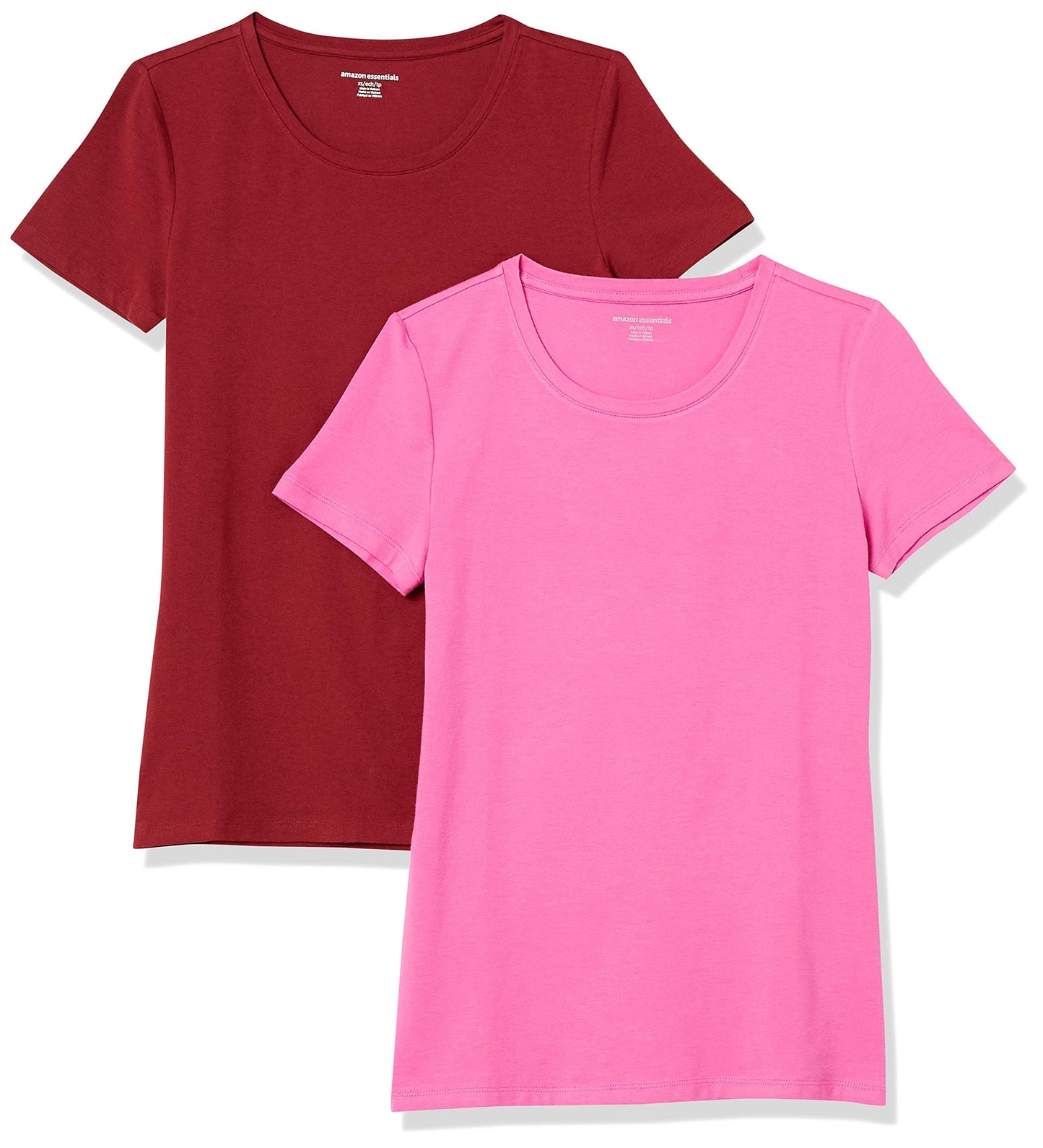 Amazon Essentials Women's Regular-Fit Short-Sleeve Crewneck T-Shirt, Multipacks