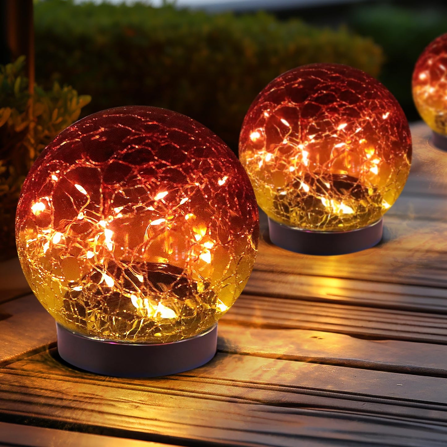 JKIMK Solar Globe Lights Outdoor Waterproof-Solar Balls for Garden
