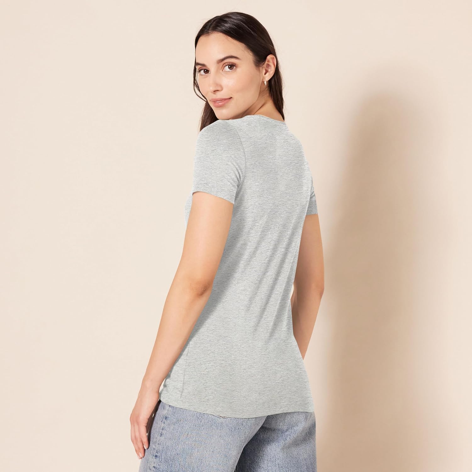 Amazon Essentials Women's Regular-Fit Short-Sleeve Crewneck T-Shirt, Multipacks