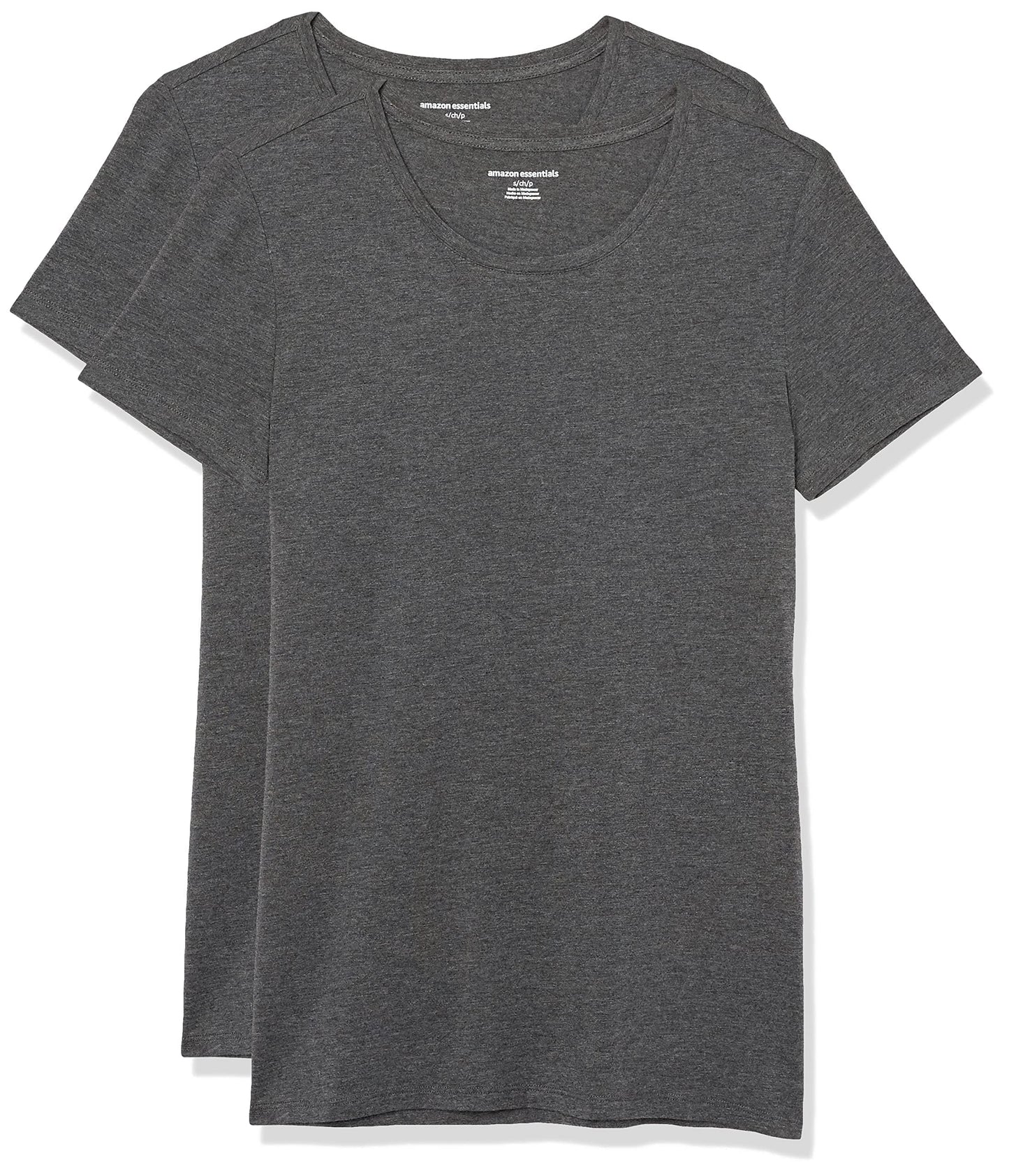 Amazon Essentials Women's Regular-Fit Short-Sleeve Crewneck T-Shirt, Multipacks